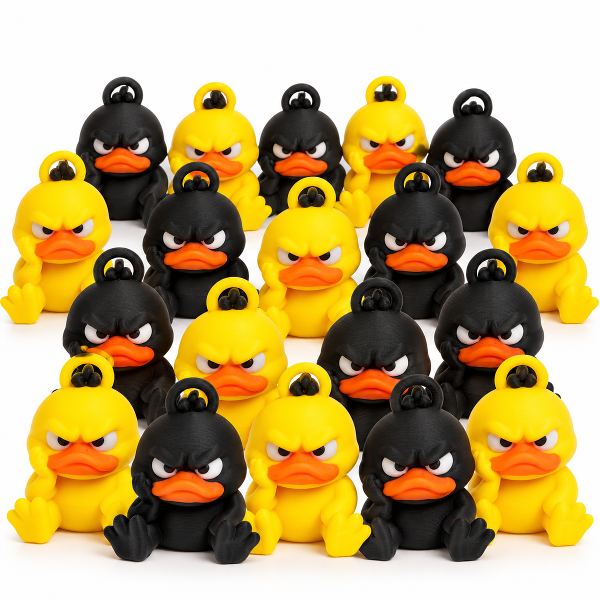 Mini Angry Duck Keychain