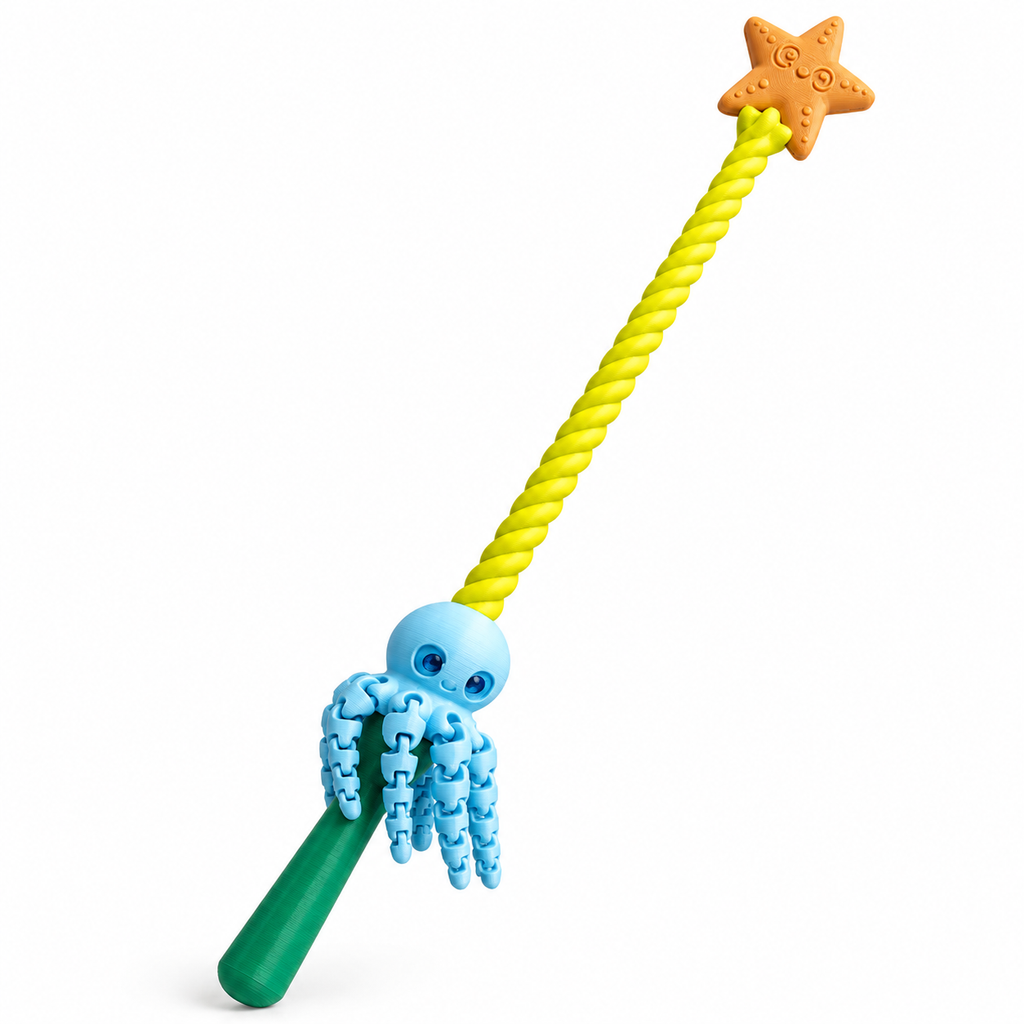 Magical Octopus Star Wand
