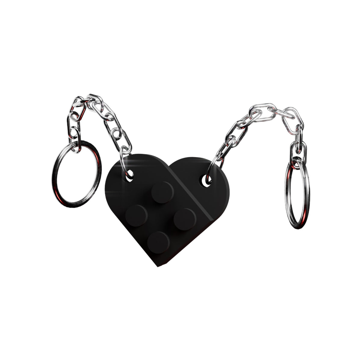 Lego Heart Keychains