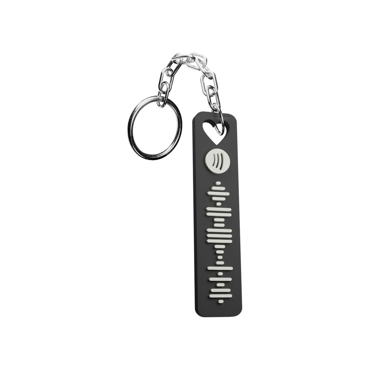 Spotify Heart Keychain
