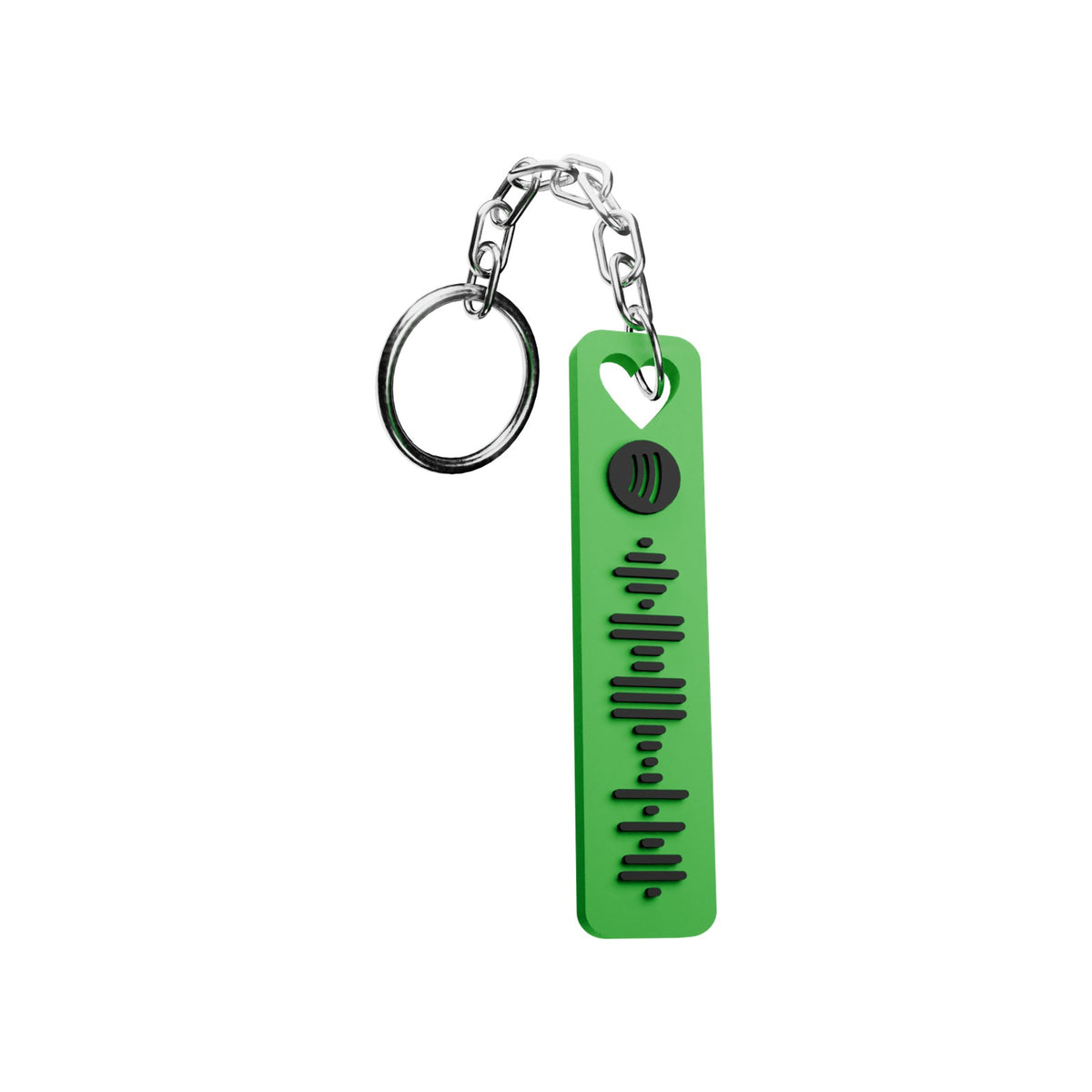 Spotify Heart Keychain